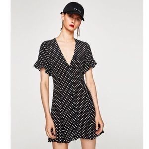 Zara polka dot dress
